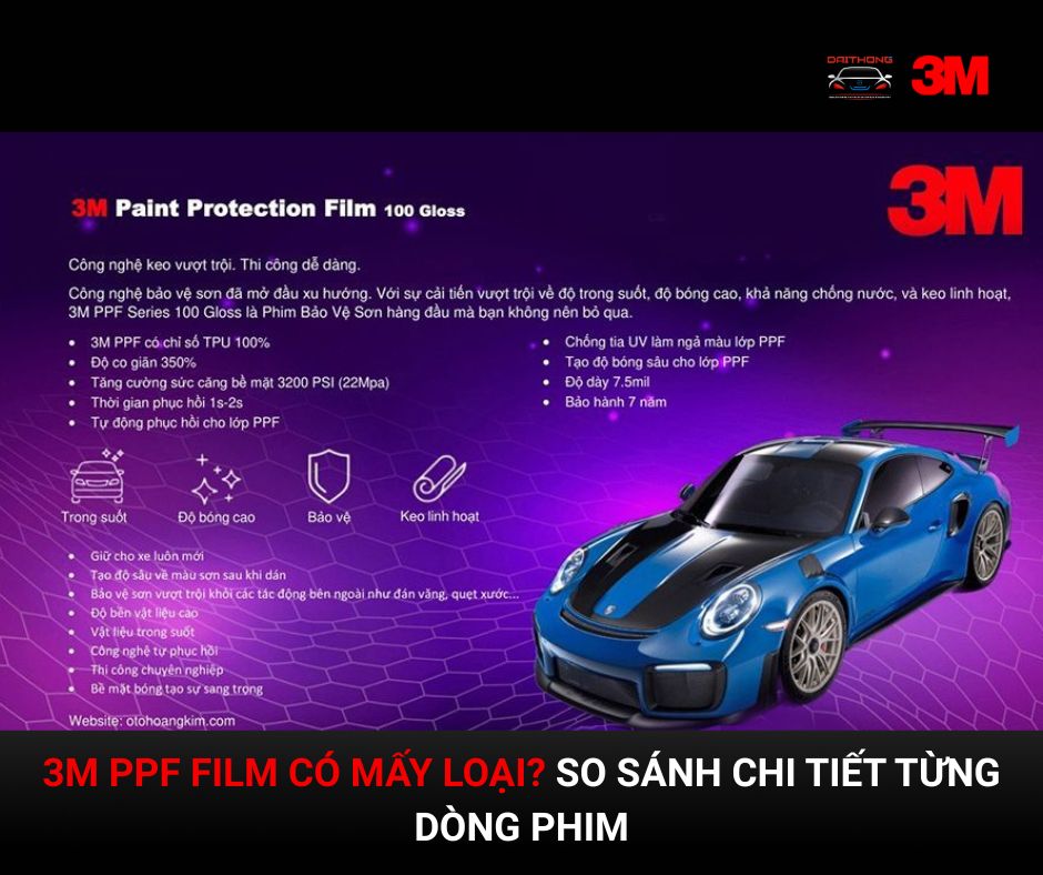 3m PPF film có mấy loại