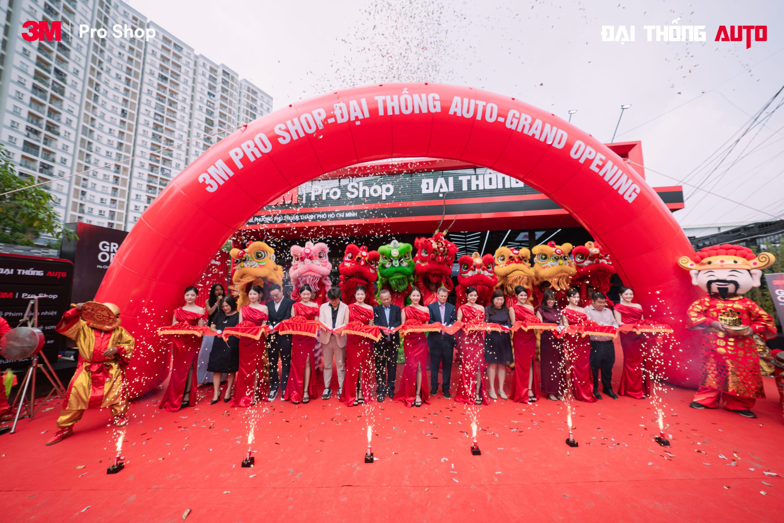 Cắt băng khai trương 3M Pro Shop -Đai Thống Auto tại phường Phú Thuận, TP.HCM