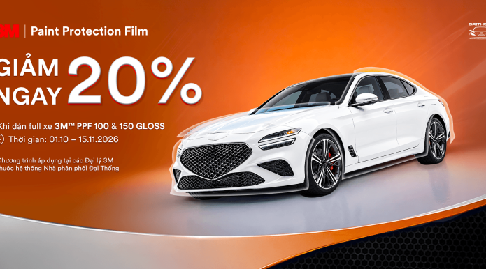 Giảm 20% khi dán 3M PPF 100 & 150 Gloss