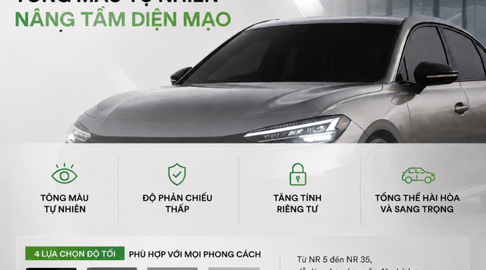 Phim cách nhiệt Cermamic NR với tông màu tự nhiên